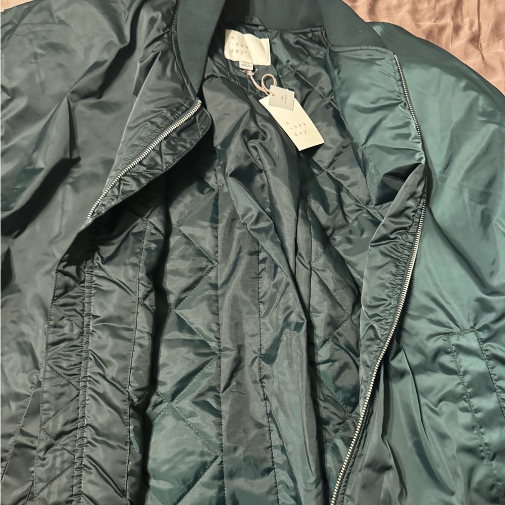 A New Day Teal Bomber Jacket